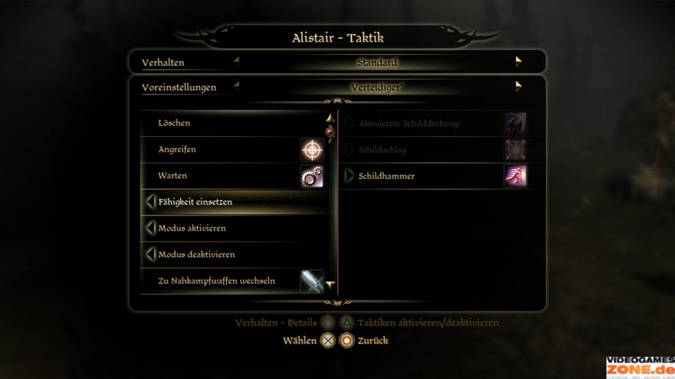 [02/11/09] Wer macht was? Ähnlich wie in Final Fantasy XII könnt ihr für jeden KIMitstreiter Taktiken durch ein simples „Wenn, dann“-System festlegen.