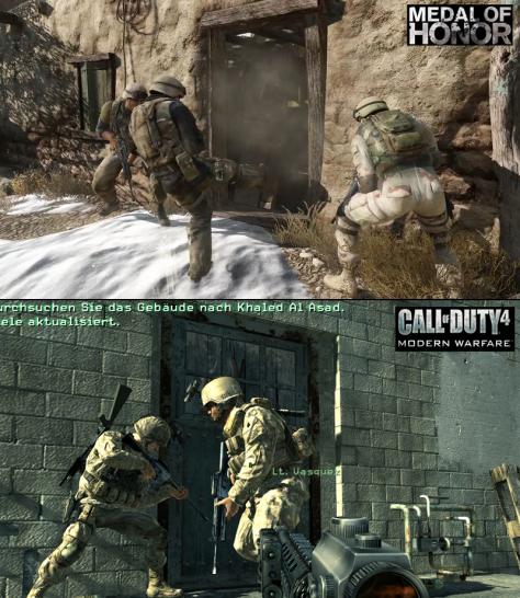 [18/12/09] Call of Duty: Modern Warfare (unten) im Vergleich mit Medal of Honor (oben) (1)