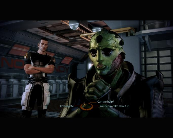 [22/01/10] Dialoge nehmen einen großen Teil der Spielzeit ein und sind in tollen Kamerawinkeln eingefangen. Typisch Bioware: Man hat generell viele verschiedene Antwortmöglichkeiten.
