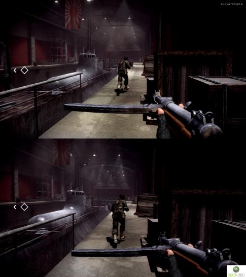 [01/03/10] Grafik-Vergleich zwischen der PS3- (oben) und Xbox-360-Version (unten) von Battlefield: Bad Company 2. Um euch die Screenshots in der originalen Auflösung anzuschauen, klickt auf "Screenshot in HD". (2)  >> Bad Company 2 Screenshot-Vergleich: PC vs. Xbox 360 vs. PS3 auf pcgames.de