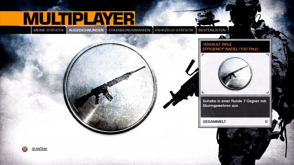 [09/03/10] Battlefield: Bad Company 2: Alle Ehrenmedaillen und Insignien (Screenhots aus der Xbox 360-Version gelten auch für PC und PS3)