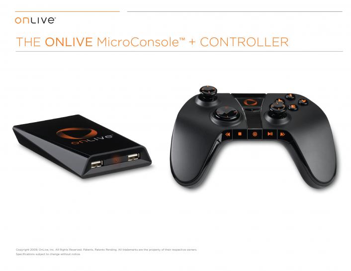 [11/03/10] Der Controller und die Micro-Konsole für den Streaming-Service OnLive