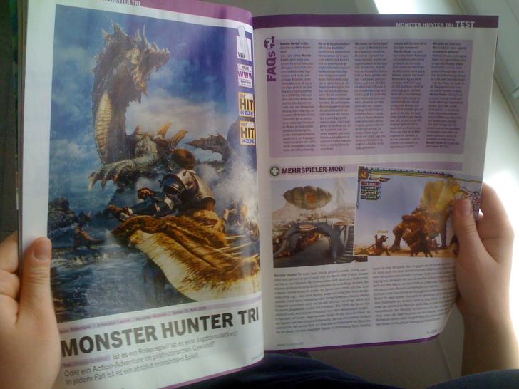 [16/04/10] ... der 6-Seiten-Test zu Monster Hunter Tri, ...