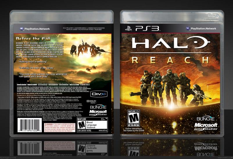 [31/08/10] Halo: Reach für die PlayStation 3? Fans lassen ihrer Kreativität freien Lauf und erstellten dieses brillante Cover.