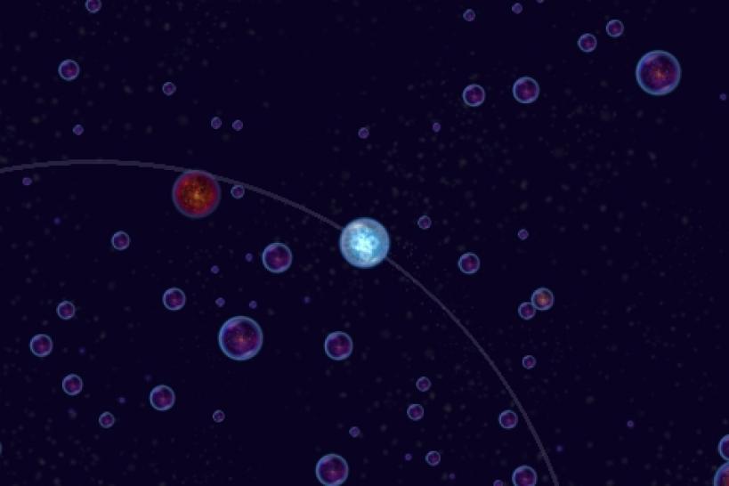 [03/09/10] Osmos bietet eine Menge Spielmodi. Hier müsst Ihr andere Zellein einsammeln und gleichzeitig im Orbit der größten Zelle bleiben.