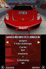 Neuer Veröffentlichungstermin zu Ferrari Challenge (plus neue DS-Screens!)
