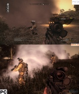 Operation Flashpoint 2: Grafik-Vergleich zu Dragon Rising zwischen PC und Konsole