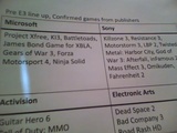 E3 2010: God of War 3 Afterfall, Killzone 3, Mass Effect 3 für PS3 und mehr in geheimer Spiele-Liste geleaked
