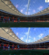 FIFA Fußballweltmeisterschaft 2010: Screenshot-Vergleich zwischen der PS3- und Xbox-360-Version