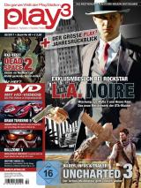 play3 02/11 ab sofort am Kiosk: LA Noire + Exklusivbesuch bei Rockstar + Dead Space 2 XXL-Test