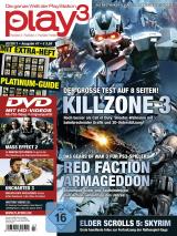 play3 3/11 ab sofort erhältlich: Killzone 3 im Test + großer Platinum-Guide zum Herausnehmen