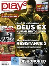 Deus Ex: Human Revolution im Test, Resistance 3 ausführlich gespielt - alles in der neuen play3!