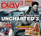 Das gibt's nur in der neuen play3: Uncharted 3-Aufsteller + Golden-Eye-Sticker + Rockstar-Special