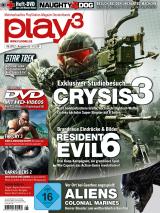 play3 6/12: Exklusiver Crysis-3-Studiobesuch, Resident Evil 6, hinter den Kulissen der Uncharted-Macher
