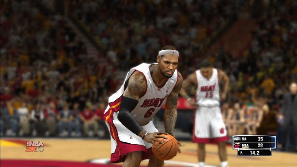 Der zurzeit beste Basketballspieler der Welt - LeBron James- ist der Star von NBA 2K14.