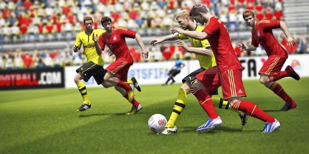 Mittlerweile sind Fußball-Spiele sehr realitätsnah, wie etwa FIFA 14 hier im Bild. Doch das war nicht immer so.