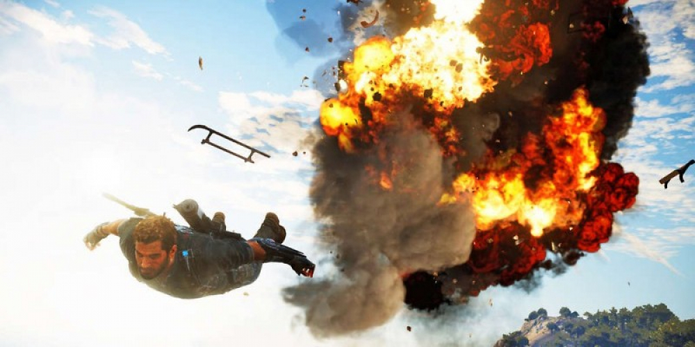 Explosionen werden oft benutzt, um eine neue Grafik-Engine zu bewerben. Selten aber werden sie so beeindruckend in Szene gesetzt, wie hier in Just Cause 3.