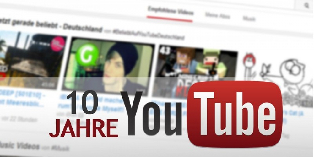 YouTube feiert den 10. Geburtstag! In unserem Video-Special werfen wir einen Blick auf die Geschichte der Videoplattform.