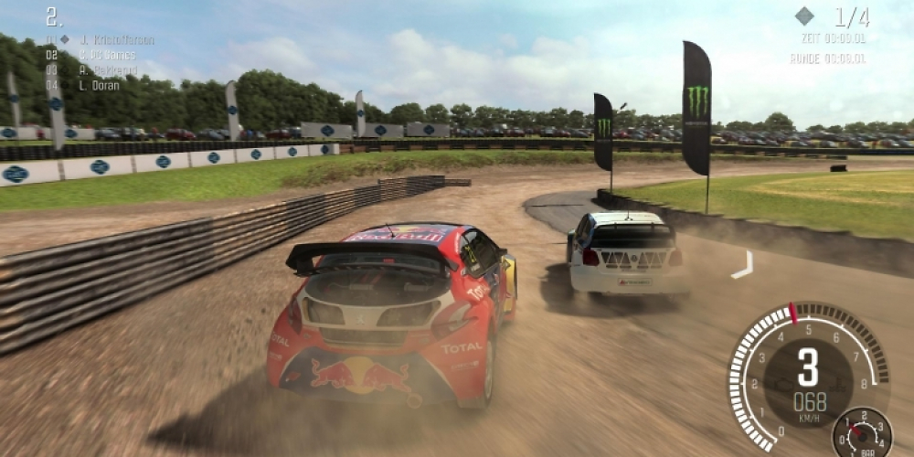 Beim Rallycross müsst ihr darauf achten, einmal pro Rennen eine Jokerrunde zu fahren. Die KI-Fahrer