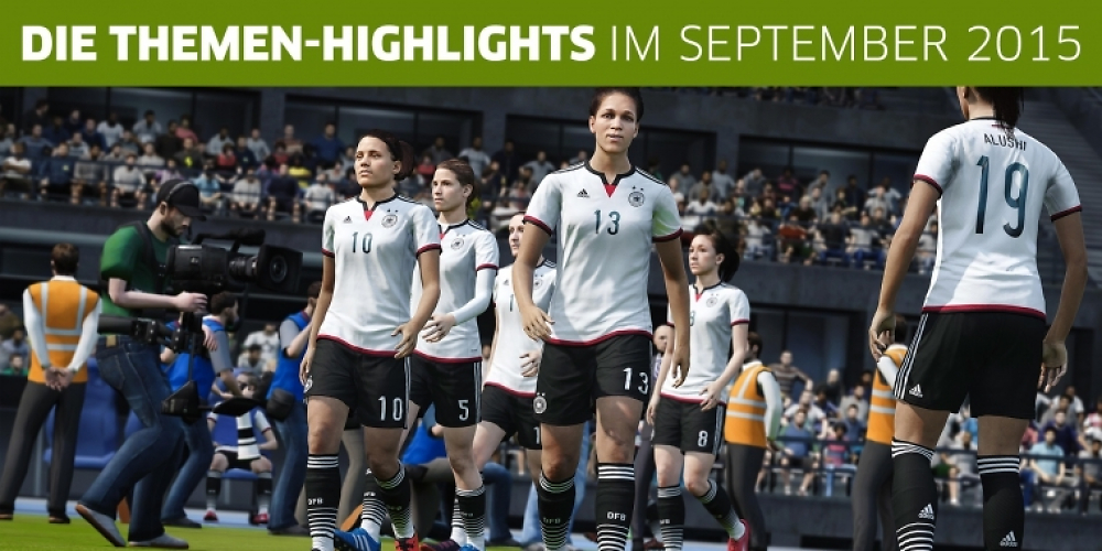Die Themen-Highlights vom September 2015.