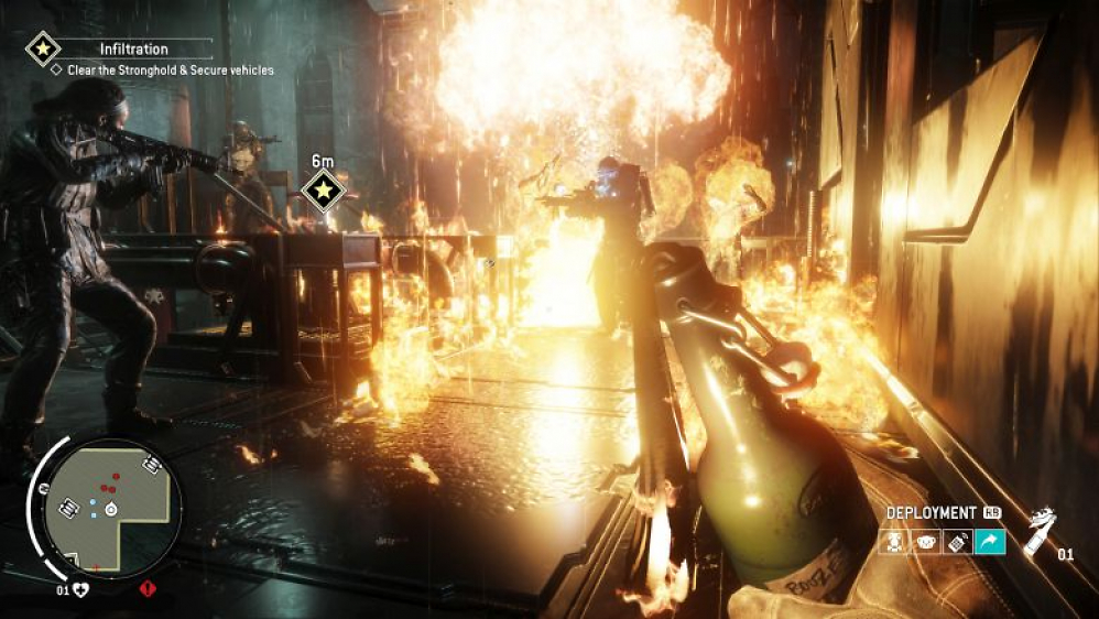 Nur bei den Licht- und Feuereffekten lässt die Cryengine 3 in Homefront: The Revolution die Muskeln spielen.
