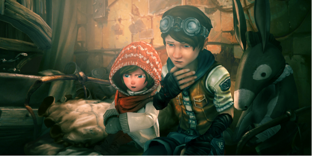 Renie und ihr großer Bruder Noah sind die neuen Heldenfiguren im Nachfolger zu The Whispered World.