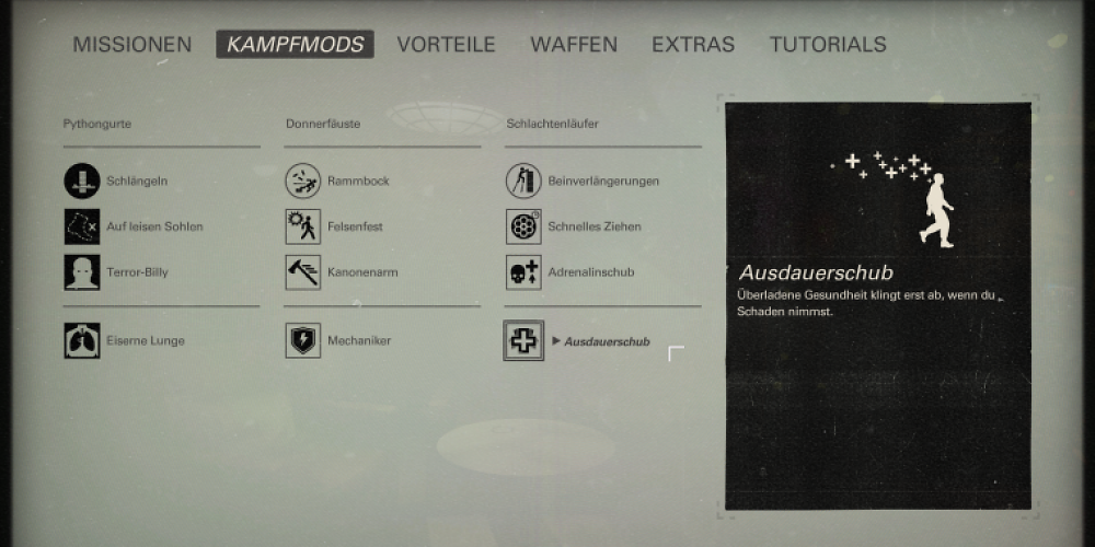 Schnappt euch alle drei verfügbaren Kampfmods und erweitert damit eure Spielmöglichkeiten.