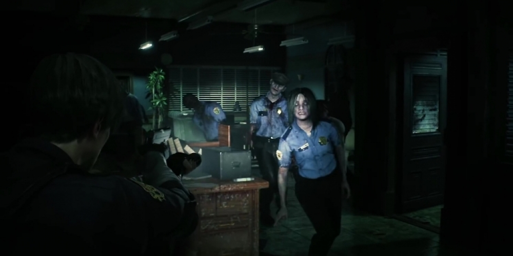 Leon S. Kennedy im Polizeirevier im Resident Evil 7 Remake.