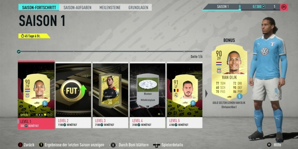 In FIFA Ultimate Team gibt es neuerdings auch Saisons, in deren Verlauf ihr allein durch Aktivität neue Inhalte freischalten könnt.