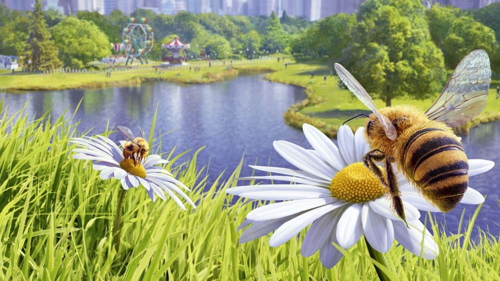 Test zu Bee Simulator: Mit den süßen Honigproduzenten auf Du und Du