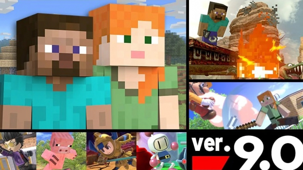 Super Smash Bros. Ultimate: Minecraft-DLC im Switch-Spiel ausprobiert!