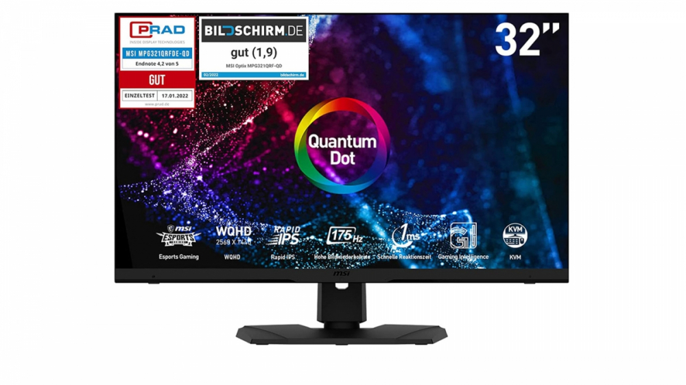 MSI Gaming-Monitor 32 Zoll kaufen: Jetzt günstig wie nie mit WQHD IPS 175 Hz - eSports-tauglich!