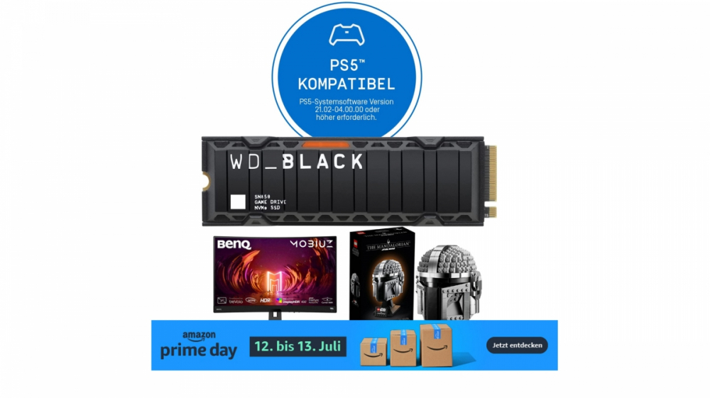 Prime Day 2022: Turbo-SSD 1TB für PC/PS5 49% günstiger - Mega-Angebote bei Amazon