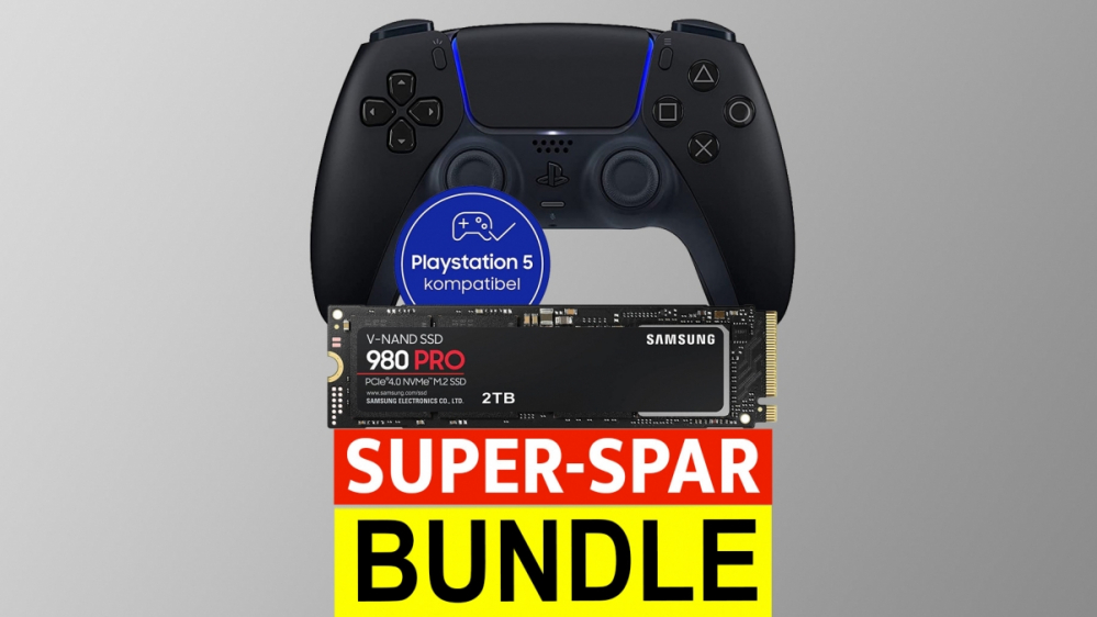 PS5-Controller gratis dazu: Samsung-SSD einzeln teurer als im Bundle mit Sony Dualsense