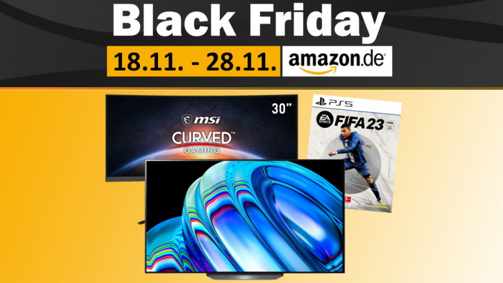 Black Friday: Neue Top-Angebote - FIFA 23, SSD, Gaming-Monitor, TV & Co.