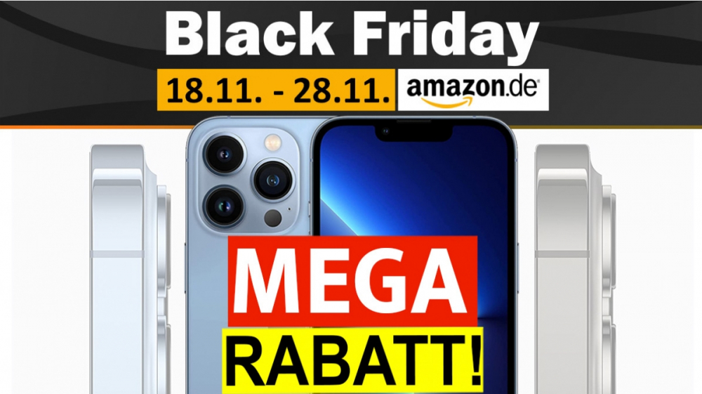 iPhone 13 Pro 300€ Rabatt - auch Apple iPhone 14 viel günstiger am Cyber Monday
