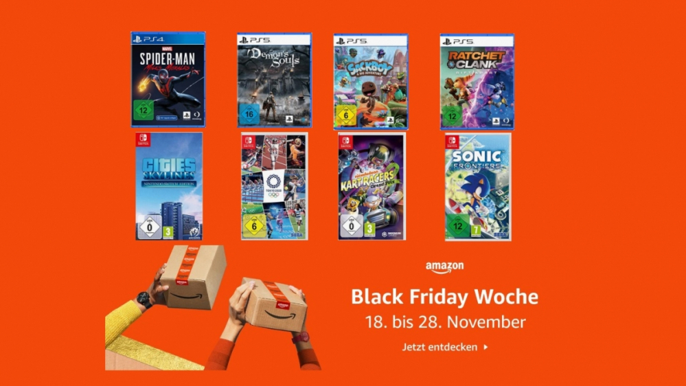 Black Friday bei Amazon: Die besten Spiele-Deals für PS5, Switch & Co.