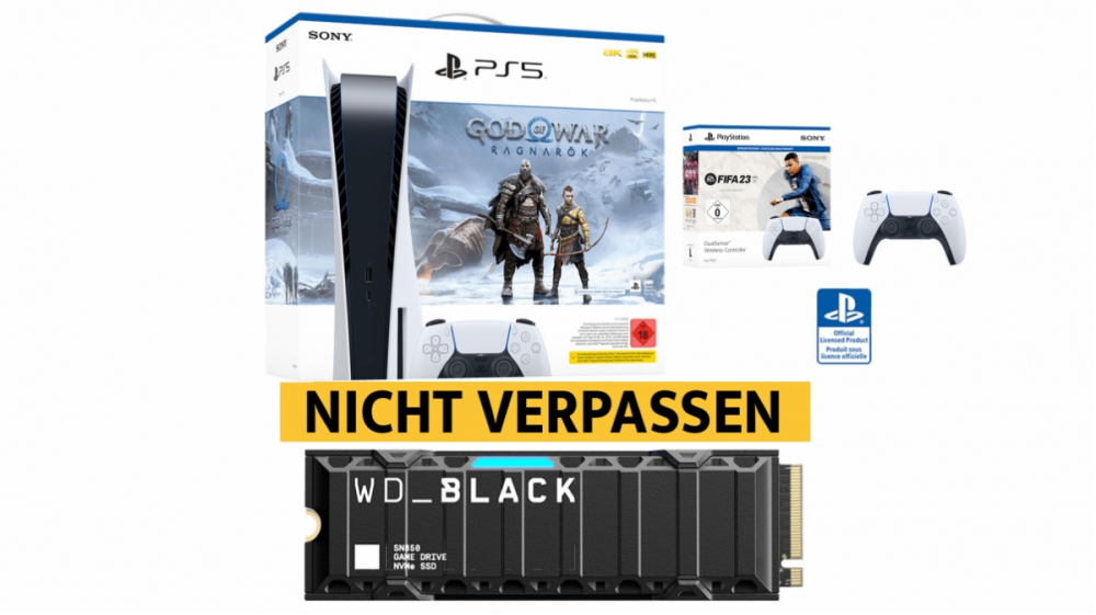 PS5 kaufen: Jetzt noch bestellbar - Playstation 5 mit God of War Ragnarök & Top-SSD zum Tiefstpreis