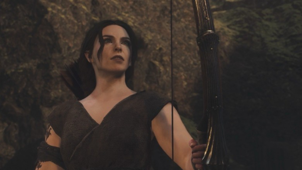 Ein Spielercharakter aus Dragon's Dogma 2 hält einen Bogen in der Hand