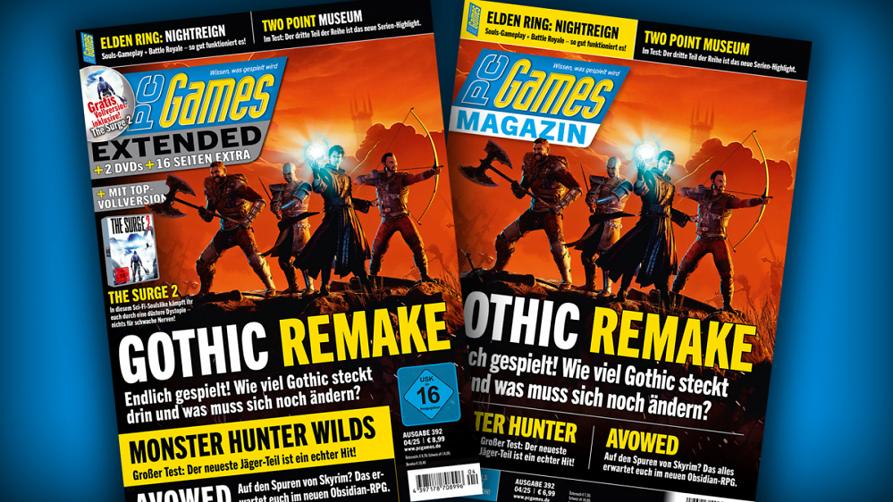 PC Games 04/25: Mit Coverstory zu Gothic Remake, Tests zu Monster Hunter Wilds, Avowed, Two Point Museum u. v. m.