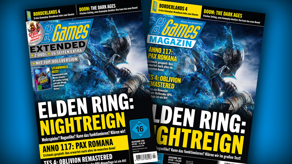 PC Games 07/25: Mit Coverstory zu Elden Ring: Nightreign, Preview zu Anno 117, Test zu Doom: The Dark Ages u. v. m.