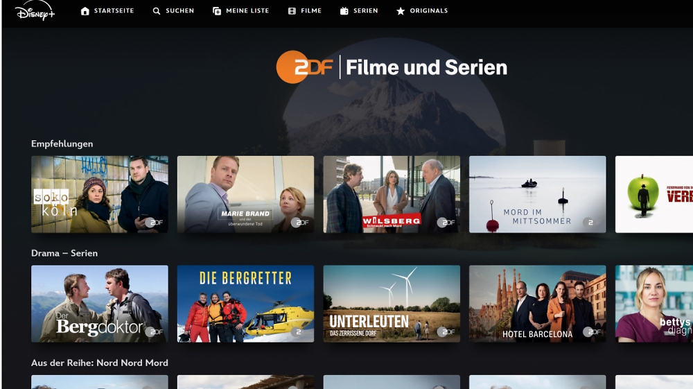 Disney Plus: ZDF-Inhalte seit gestern verfügbar, große Ausweitung des Angebotes folgt