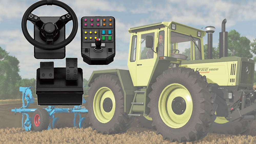 Logitech-Set für Landwirtschafts-Simulator mit 110€ Rabatt - mit Lenkrad, Steuerkonsole & Gas- und Bremspedal