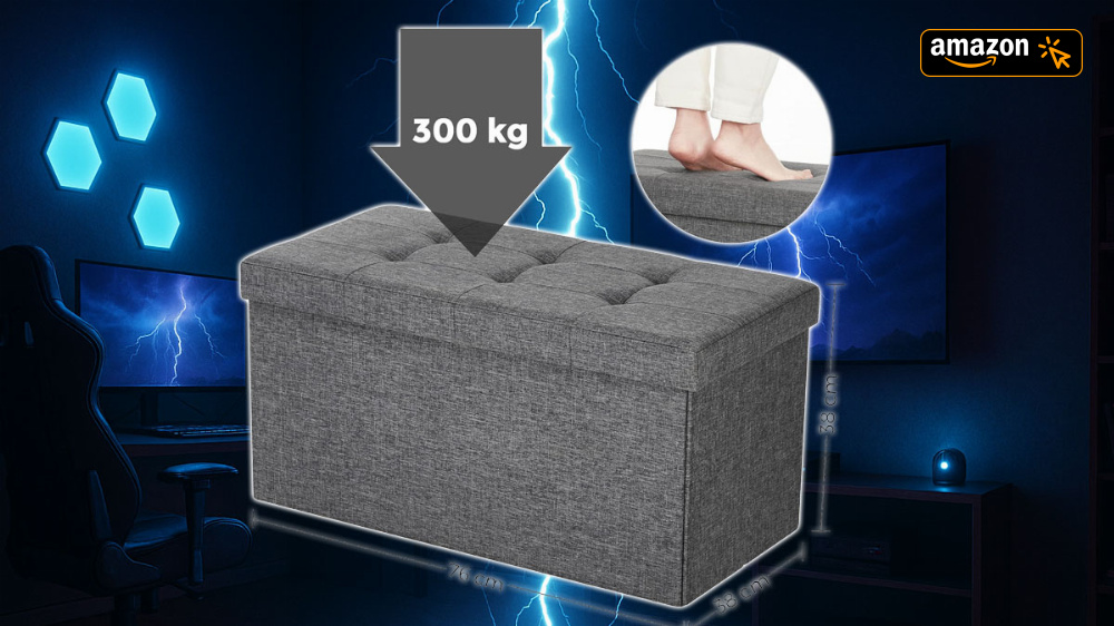 Ideal für Bettwäsche und Kissen: Bis 300 kg belastbare Sitzbank mit Stauraum auf 20 € gekracht