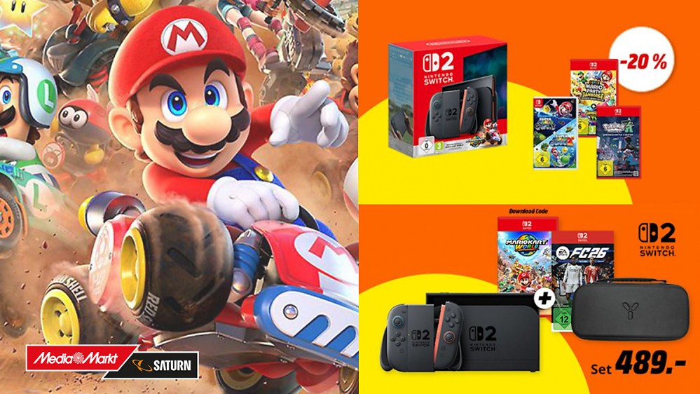 Bis zu 110€ sparen: Mega-Angebote für Switch & Switch 2 - Gratis-Zugaben und 20% Extra-Rabatt (Update)