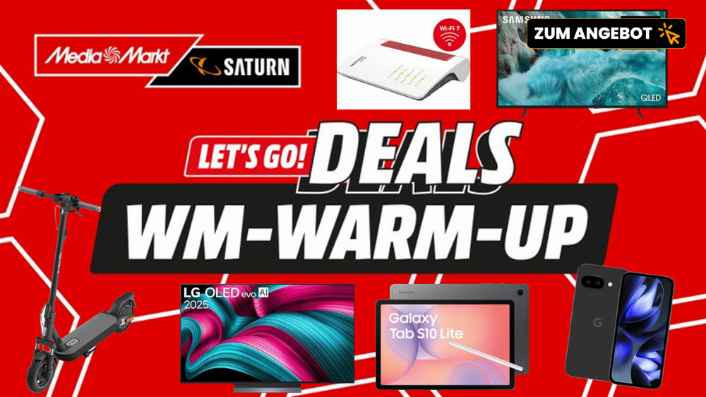Fernseher ab 99€: MediaMarkt startet aggressive WM-Deals - auch Handys & Tablets extrem günstig