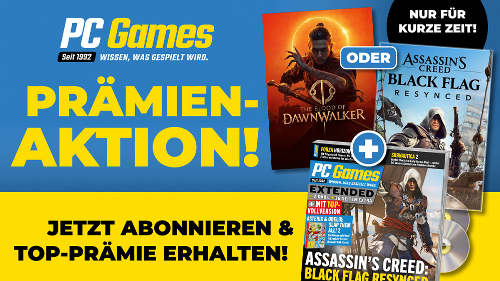 Zeitlich begrenzt: Jetzt PC Games Extended im Abo bestellen und eine hochwertige Top-Prämie sichern!