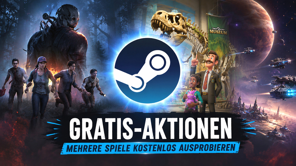 Steam startet 5 Gratis-Aktionen mit Spielen im Wert von 160 Euro