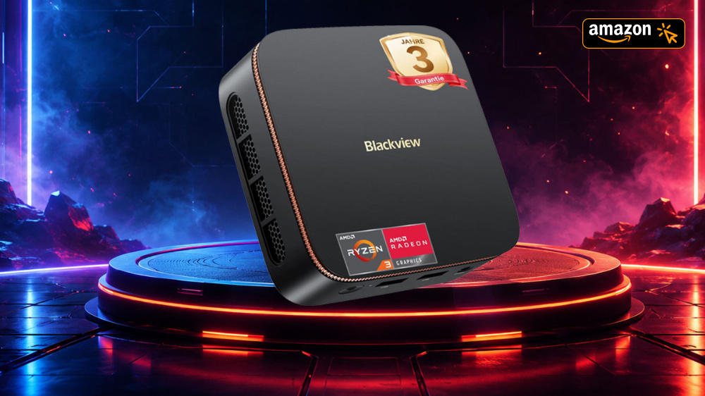 Unsere Leser sparen extra: Mini-PC rutscht bei Amazon unter 300€ - mit Ryzen 3, 16 GB RAM, 512 GB SSD & Win 11 Pro