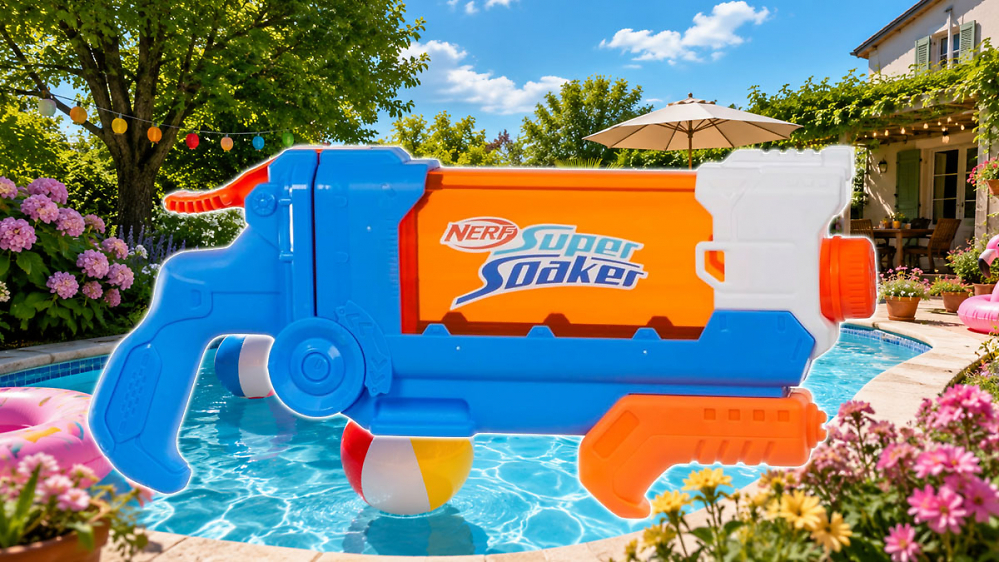 Vielseitige Wasserpistole zum Prime Day nur 8 Euro: Nerf Super Soaker Flip Fill mit 4 Modi